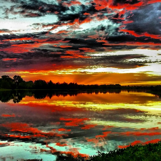 Gila River Sunset