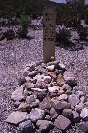 Tombstone Lester Moore Grave