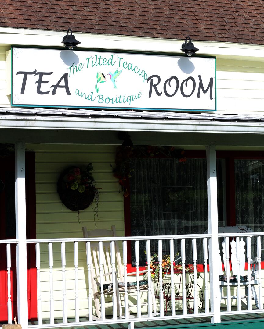 Tilted Teacup Side Sign