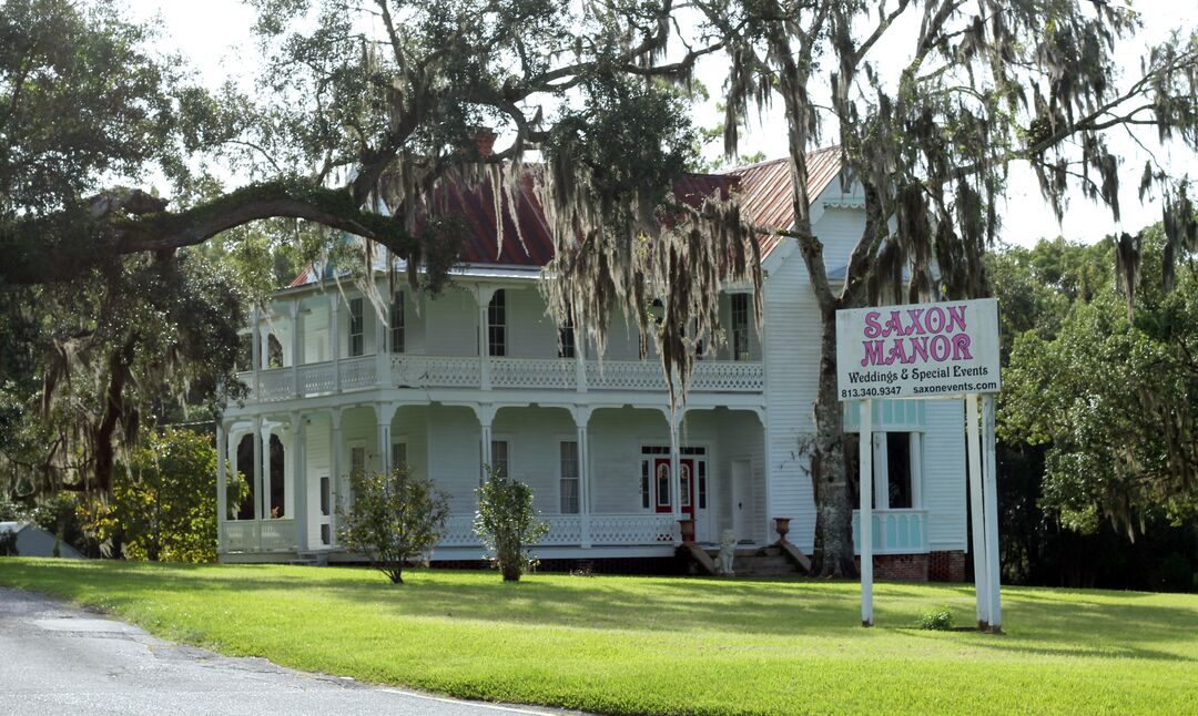 Saxon Manor with Sign