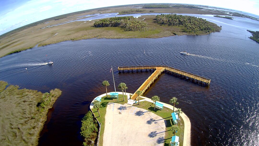 Bayport pier ariail