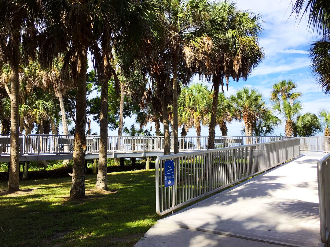 Bayport Park metal boardwalk