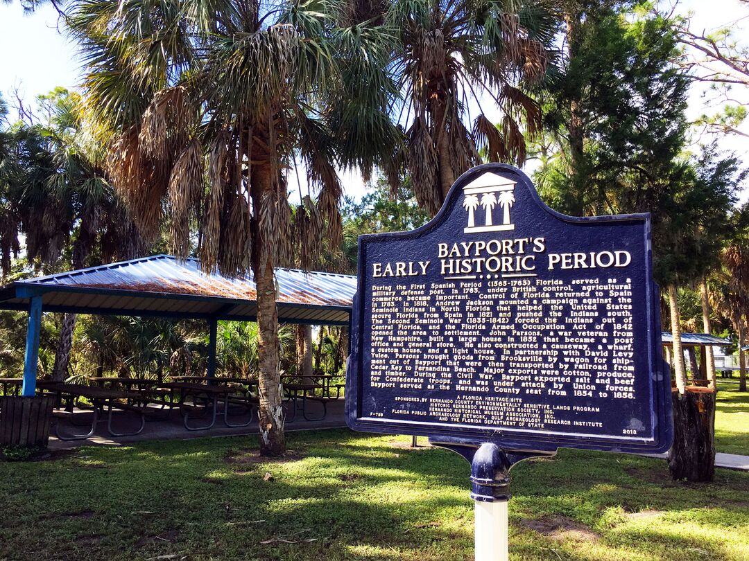 Bayport Park historic marker early history