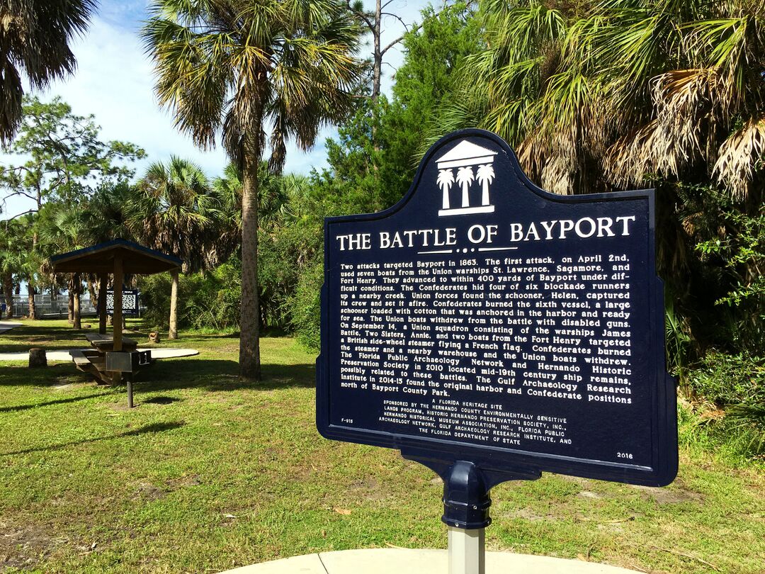 Bayport Park historic marker 2