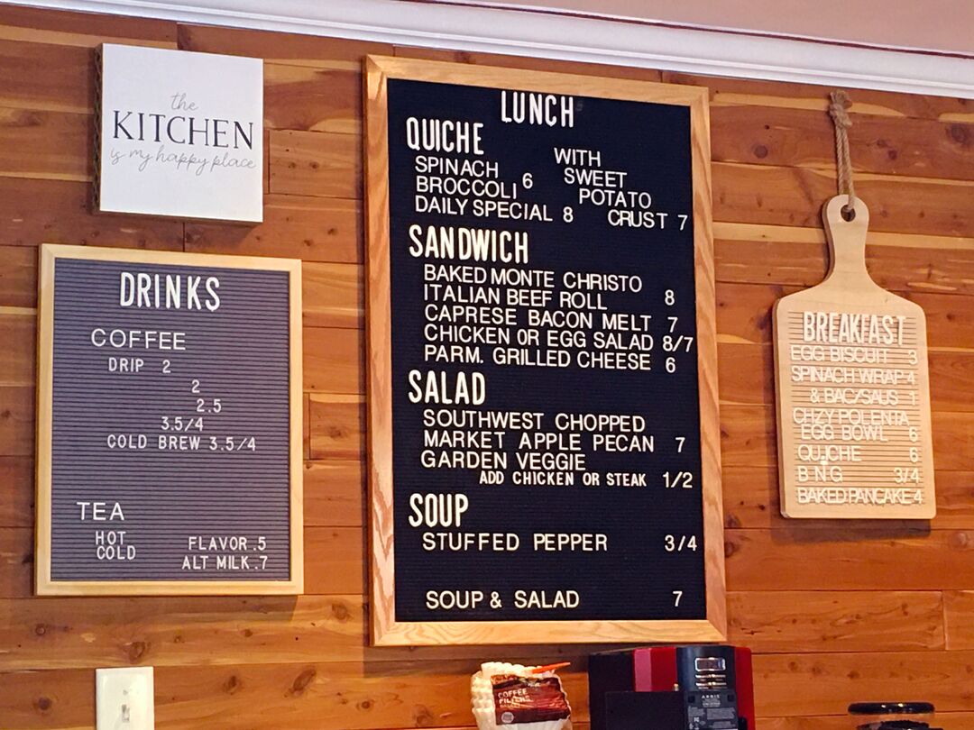 Bread Box Menu