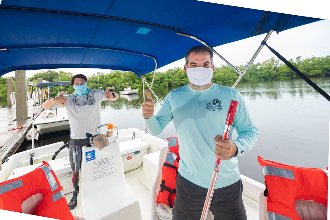Rookery Bay-Staff Cleaning Boat-0103