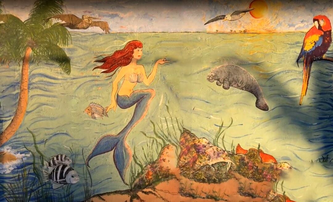 Frantastic mermaid mural