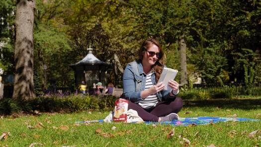 Women in Rittenhouse Square Park