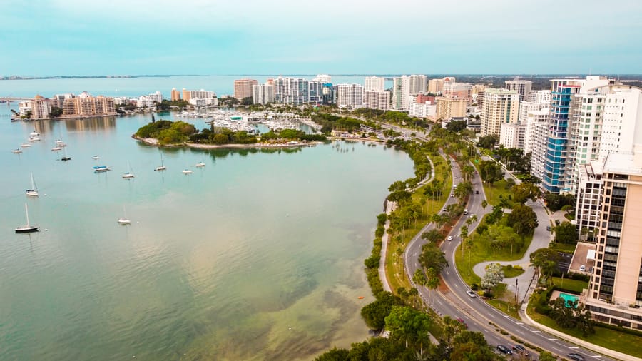 Downtown Sarasota Aerial