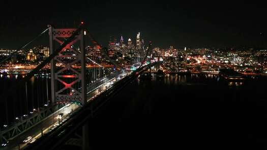 Philadelphia Orange Skyline Covid Vaccine