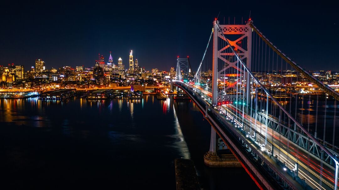 Philadelphia Orange Skyline Covid Vaccine