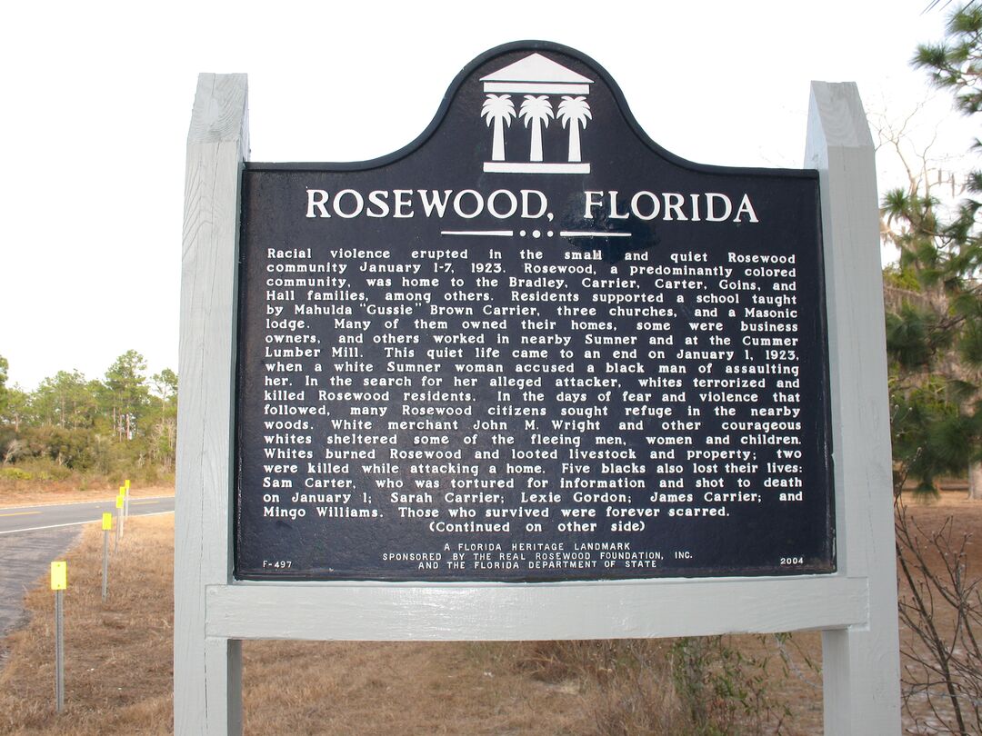 Rosewood Marker (Obverse), Florida