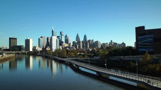 Skyline fall South St Bridge