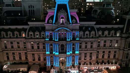 6ABC Holiday Light show at City Hall