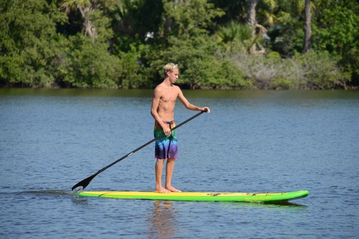 Paddleboarding with Paddleboard NSB