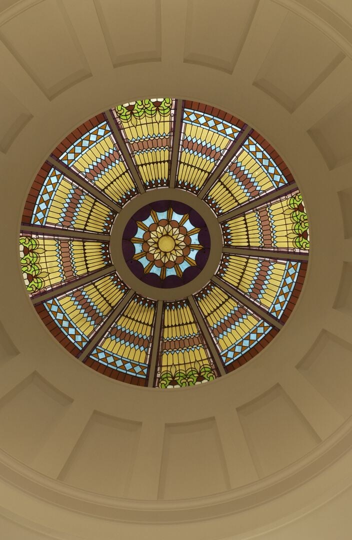 Old Capitol Glass Dome  Tallahassee Courtesy FL Deptartment of State Division of Historical Resources