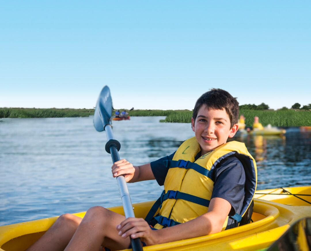 Boy Kayaking