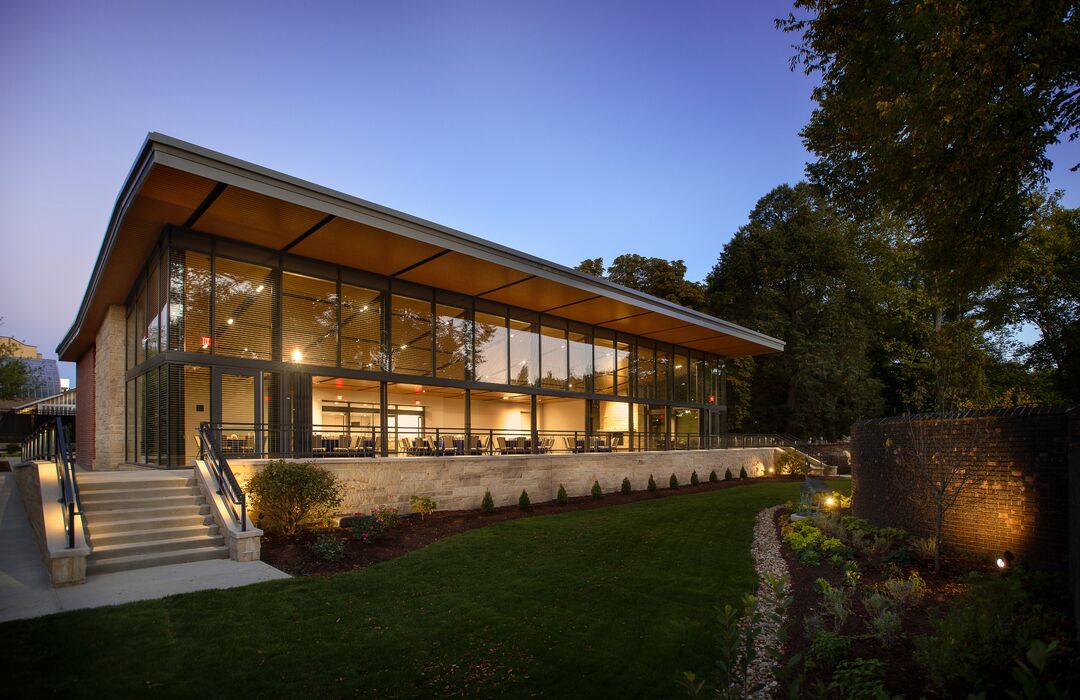 National Aviary_The Garden Room Exterior at Night_Elliott Cramer Photography