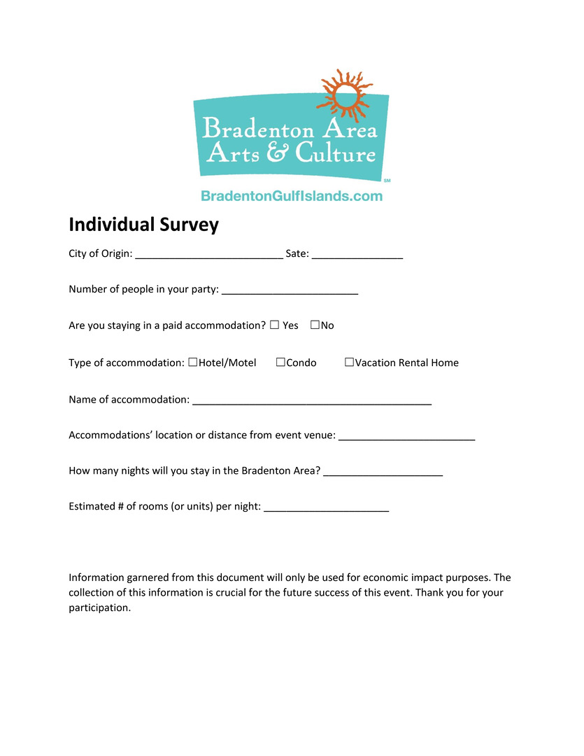 Individual Survey ARTS