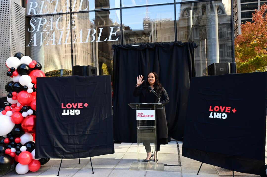 Love + Grit Storefronts project unveiling press conference