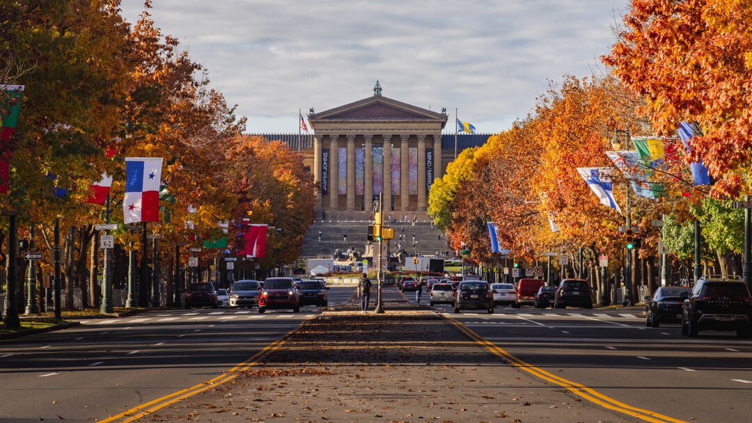 Ben Franklin Parkway Fall