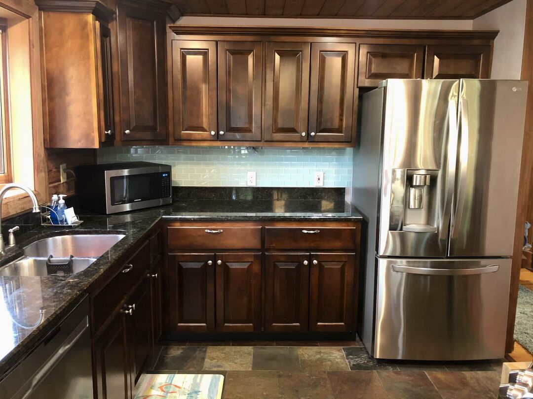 Kitchen - dark cabinets