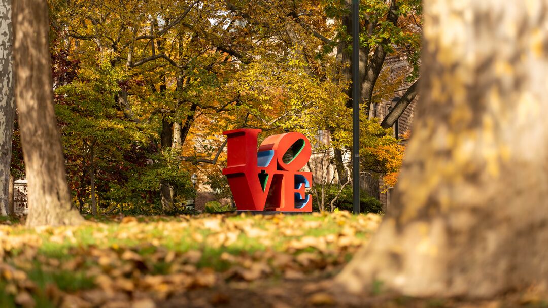 LOVE Sculpture at University of Pennsylvania