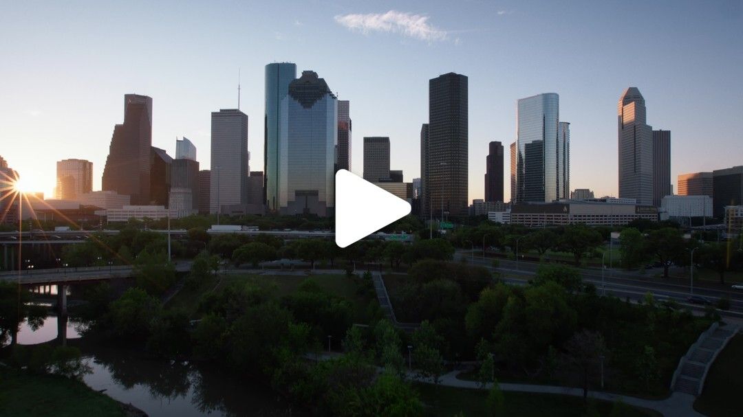 Buffalo Bayou Park Skyline Aerial 7