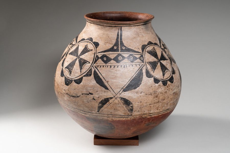 Water, Wind, Breath - San Ildefonso Pueblo. Storage Jar, c. 1780.