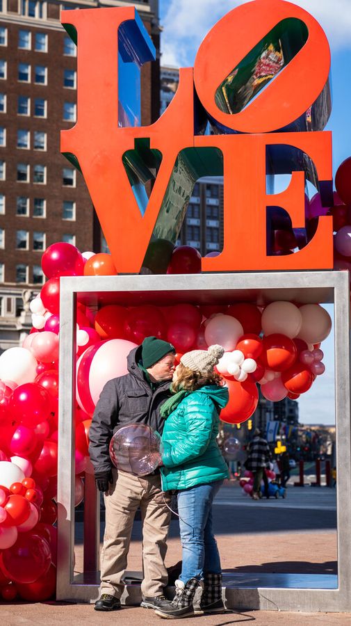 Valentine's Day at Love Park