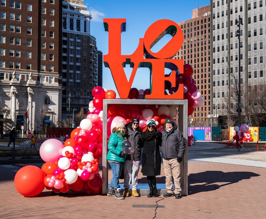 Valentine's Day at Love Park