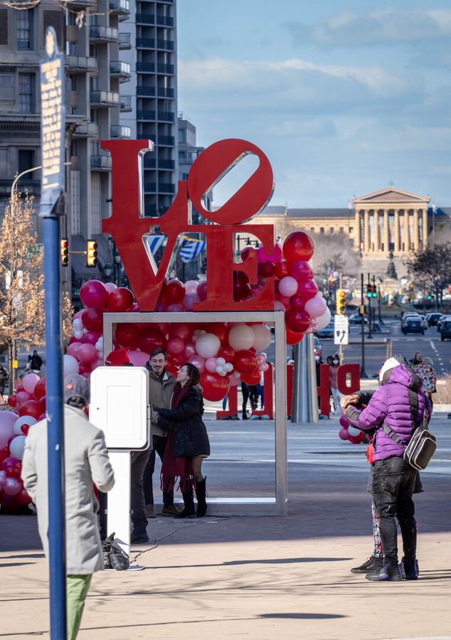 Valentine's Day at Love Park