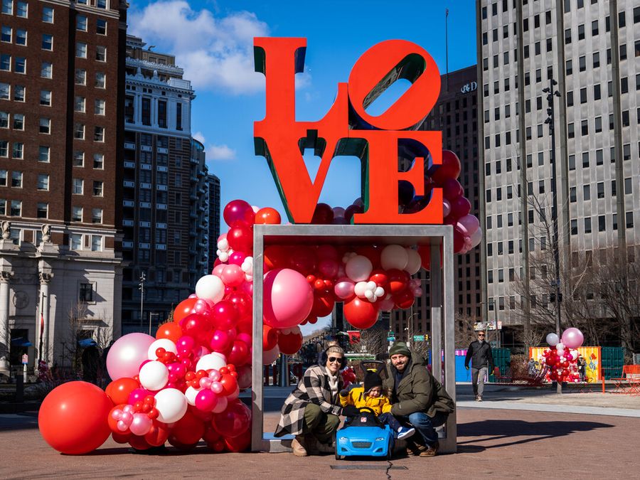 Valentine's Day at Love Park