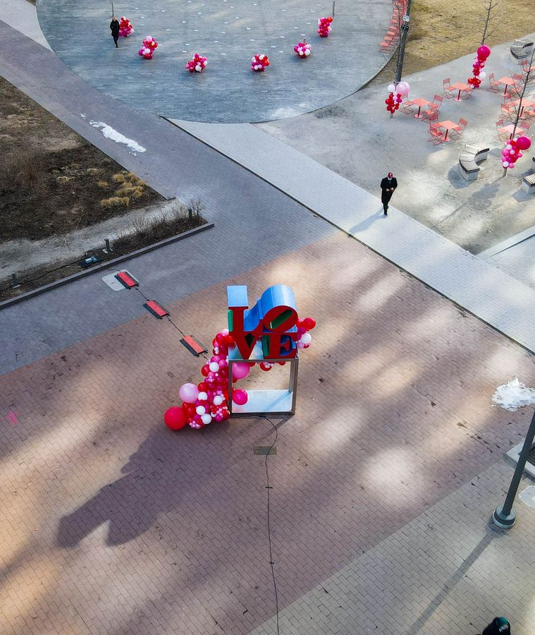 Valentine's Day at Love Park