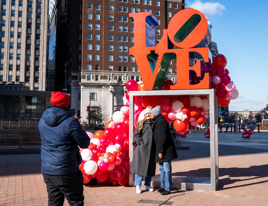 Valentine's Day at Love Park