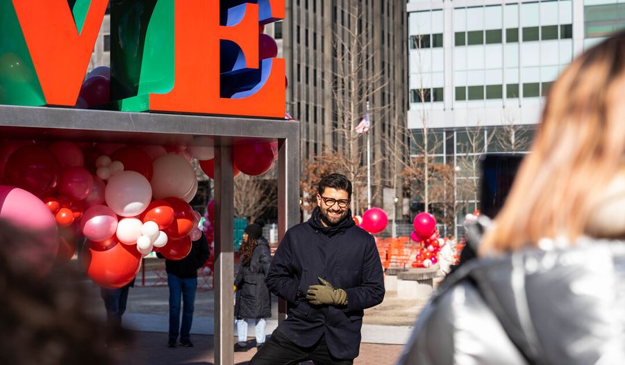 Valentine's Day at Love Park