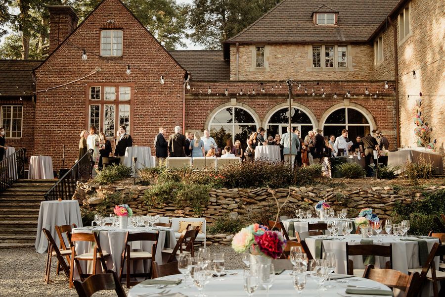 Patio dining at SECCA