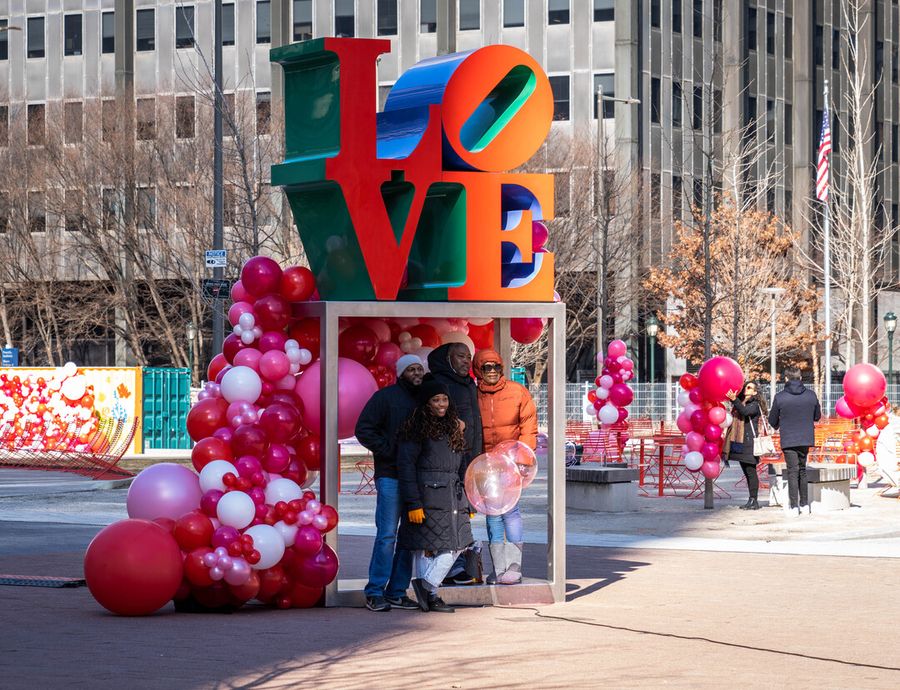 Valentine's Day at Love Park