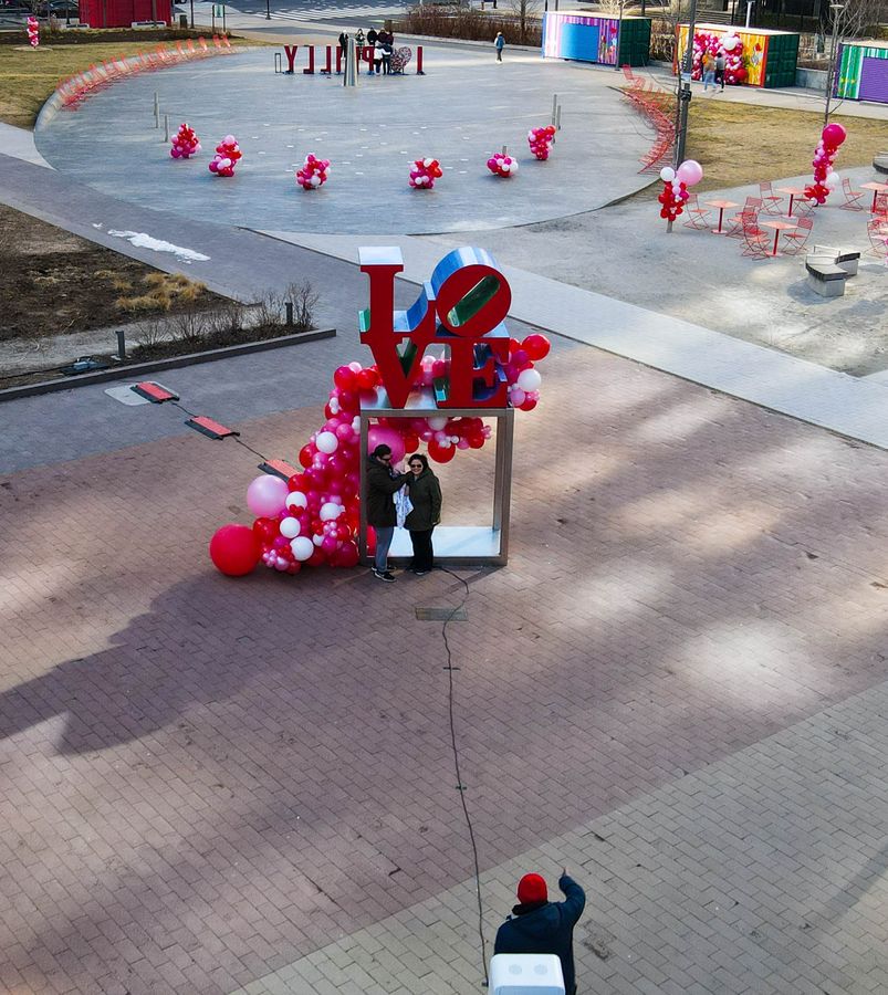 Valentine's Day at Love Park