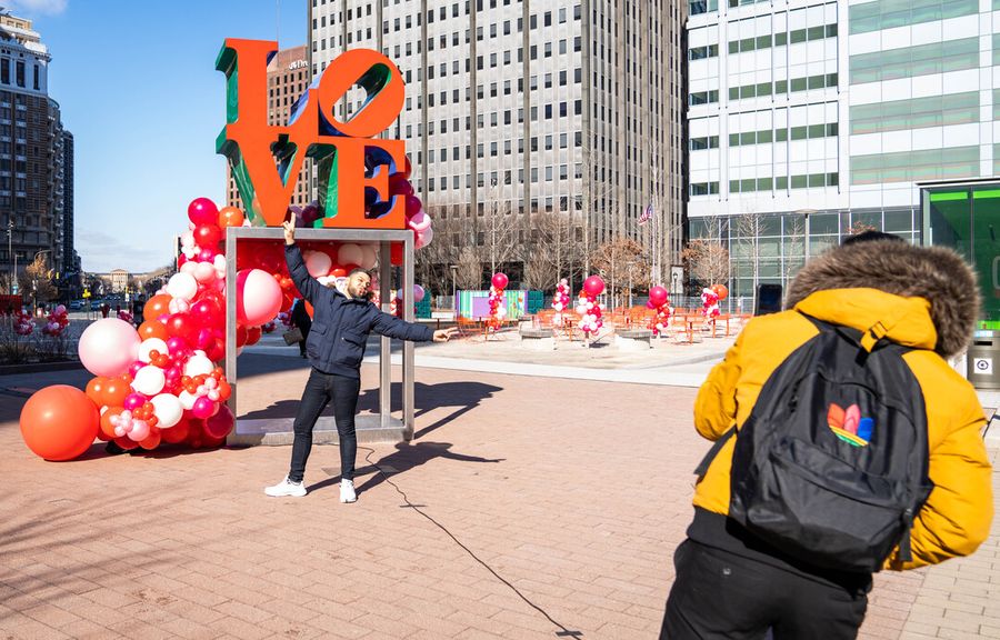 Valentine's Day at Love Park