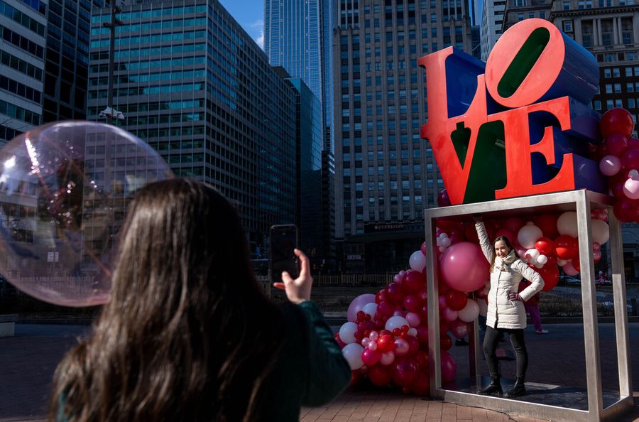 Valentine's Day at Love Park