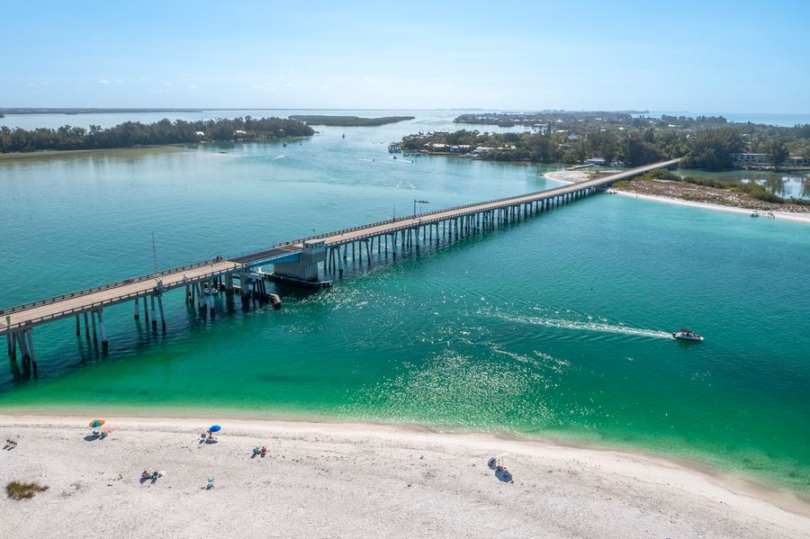 Longboat Key pass aerials