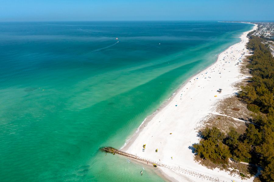 Longboat Key pass aerials