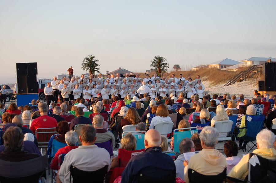 Crescent beach sunrise service