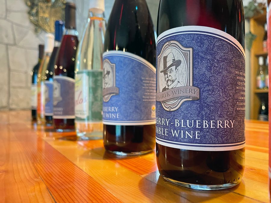 Berry wine at Upicktopia