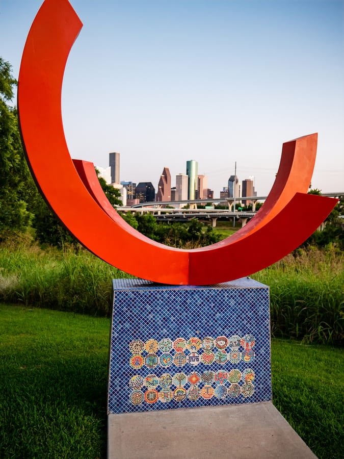 White_Oak_Bayou_Sculpture_Skyline