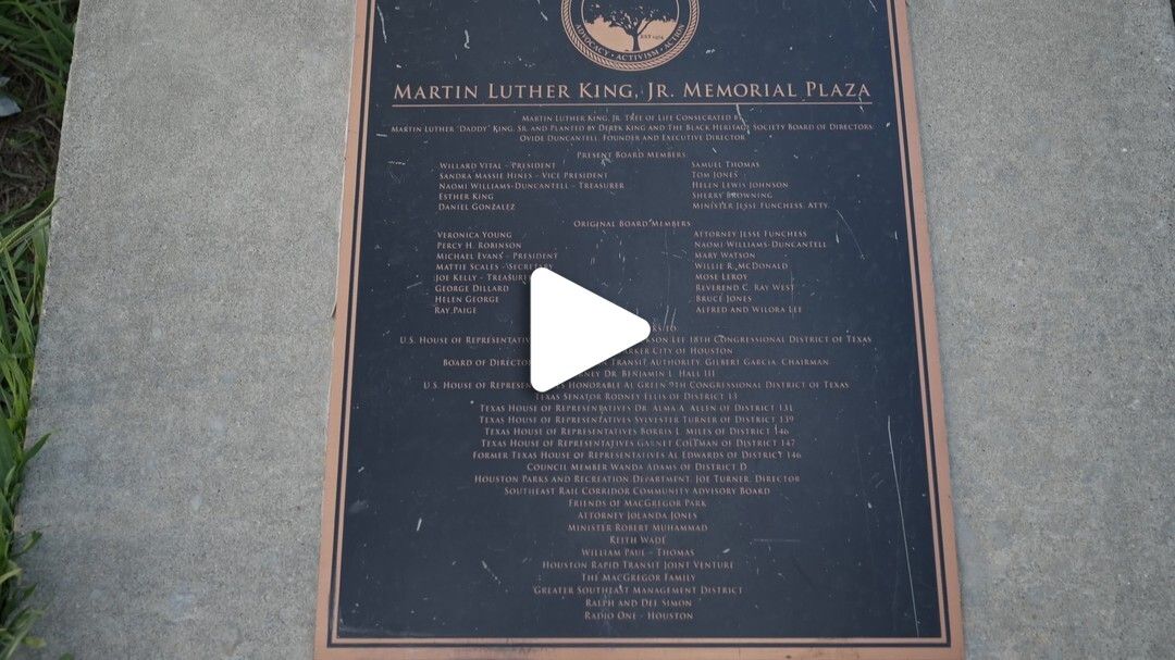 MacGregor_Park_MLK_Plaque