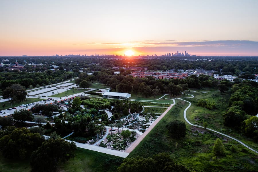 Houston_Botanic_Garden_Sunset