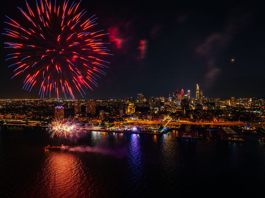 Wawa Welcome America Fireworks Delaware River