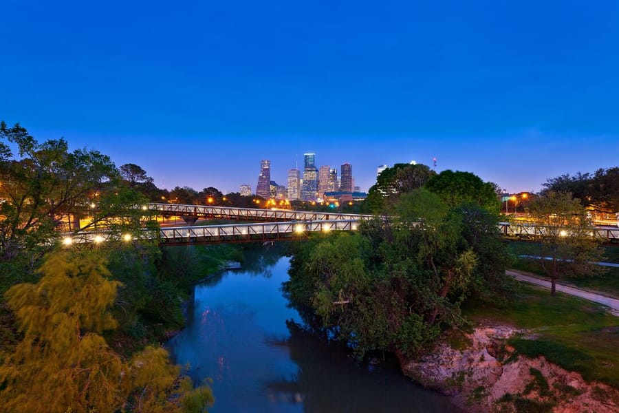 Buffalo Bayou Park Rosemont Bridge 1